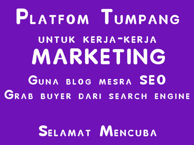 Cara grab buyer dari search engine